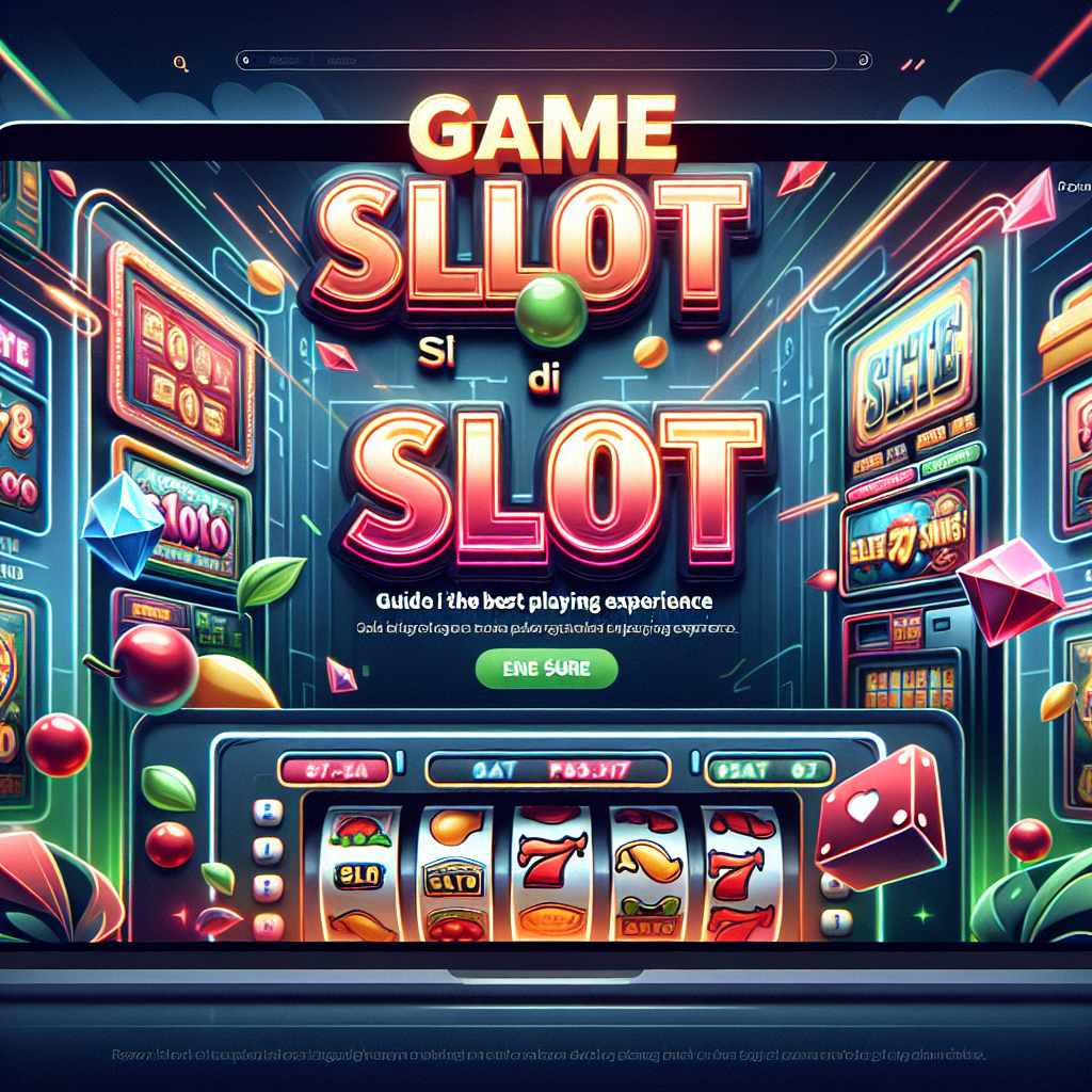 Game Slot di API77: Panduan untuk Pengalaman Bermain Terbaik